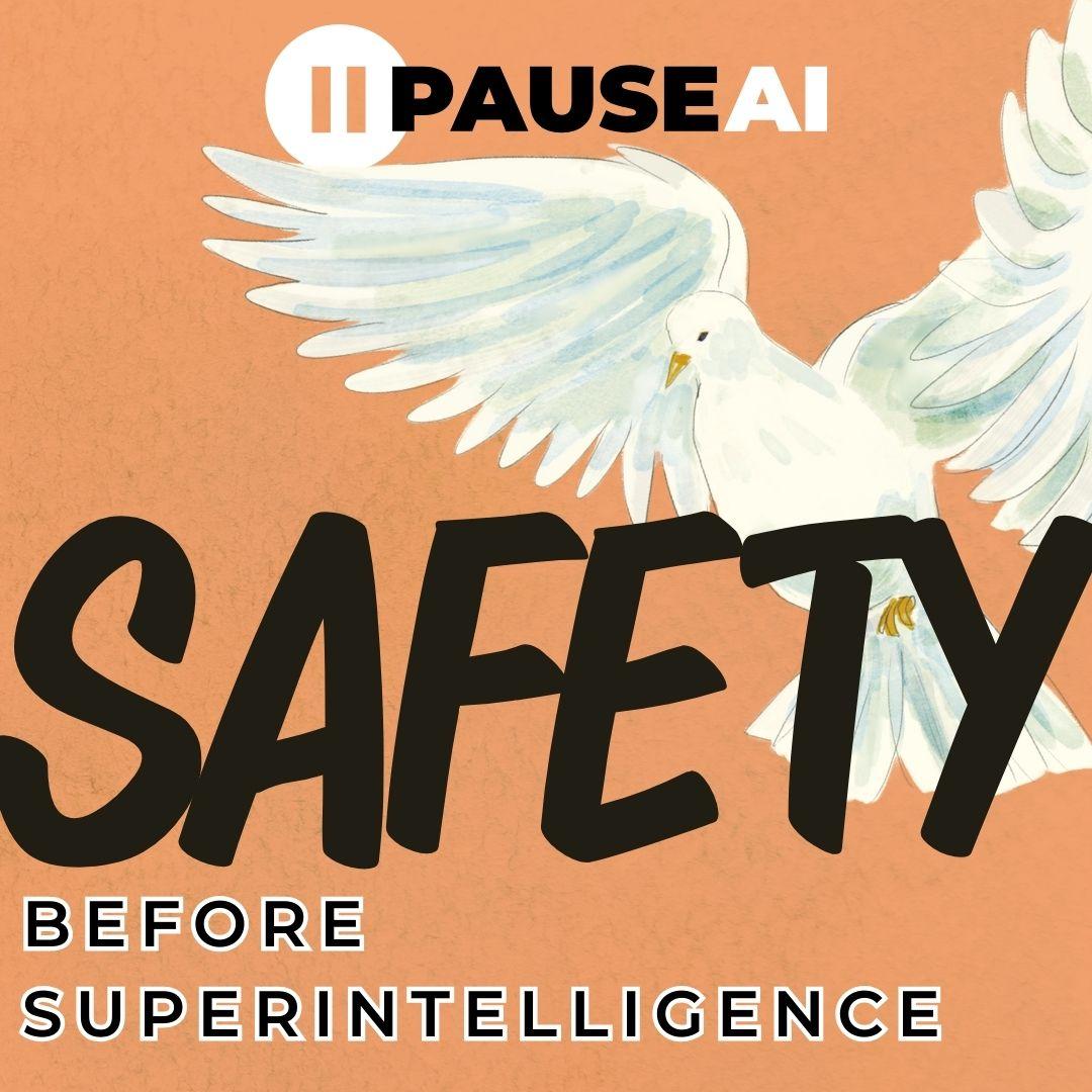 Safety Before Superintelligence — PauseAI campaign image